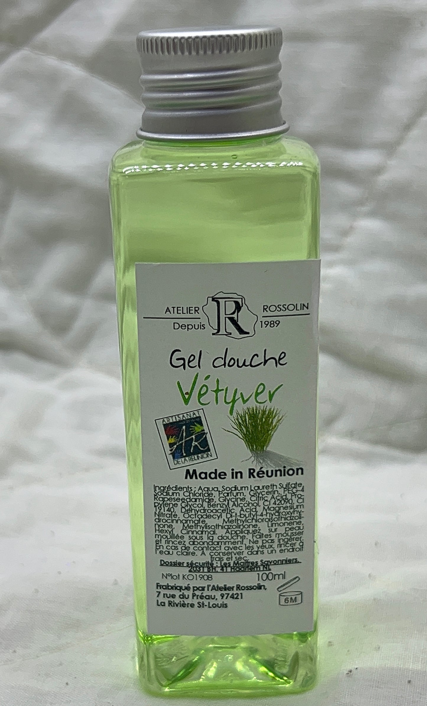 Gel douche Rossolin 100ml « Vétiver »