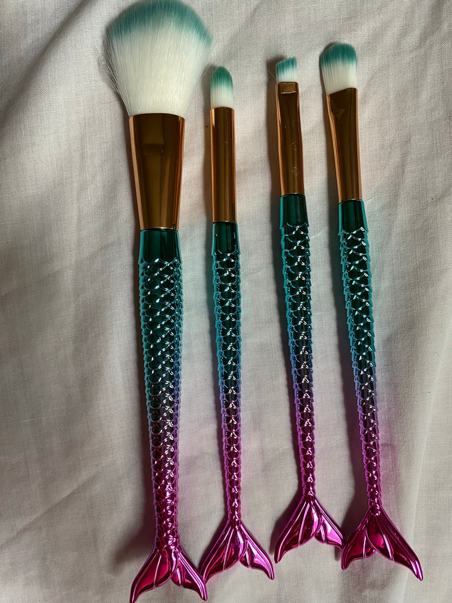 Pinceaux maquillage sirène