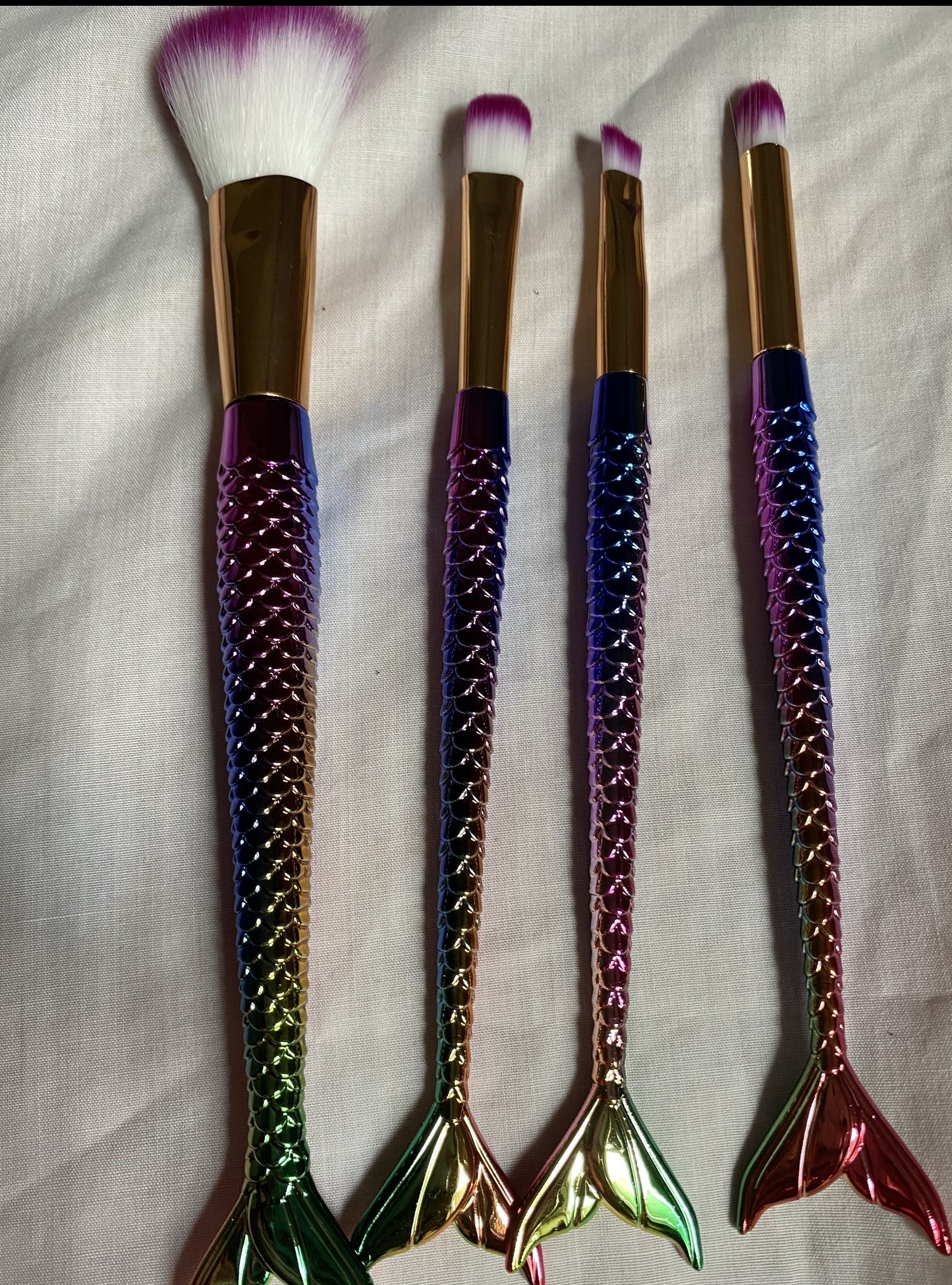 Pinceaux maquillage sirène