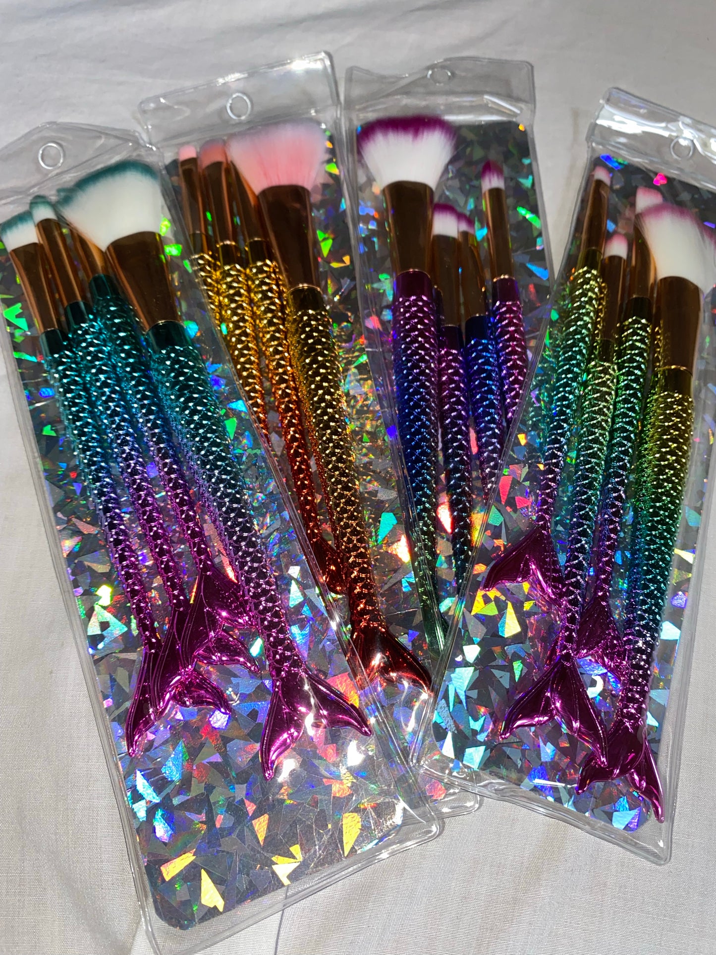 Pinceaux maquillage sirène