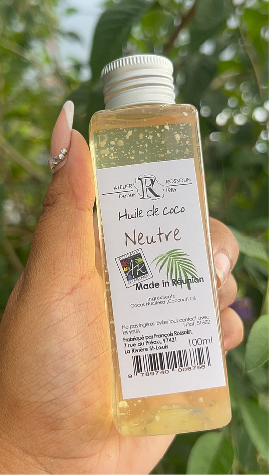 🥥 Huile de Coco Neutre – 100 ml