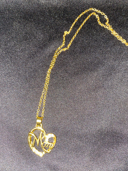 Collier maman dans le coeur